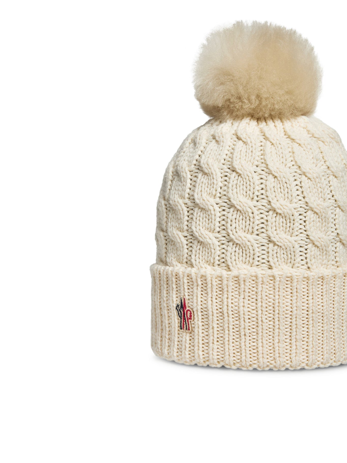 Wool Hat With Pom Pom Moncler – Гарантія оригінальності – детальний вид