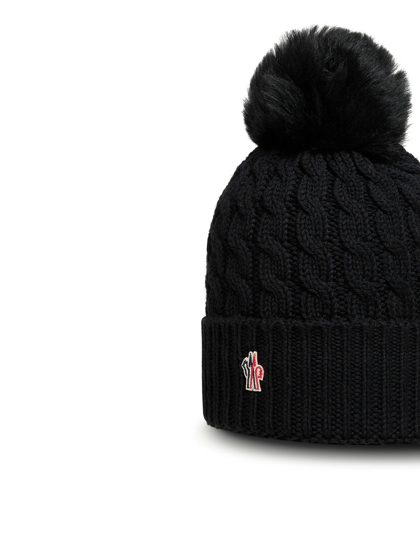 Wool Hat With Pom Pom Moncler – Гарантія оригінальності – детальний вид