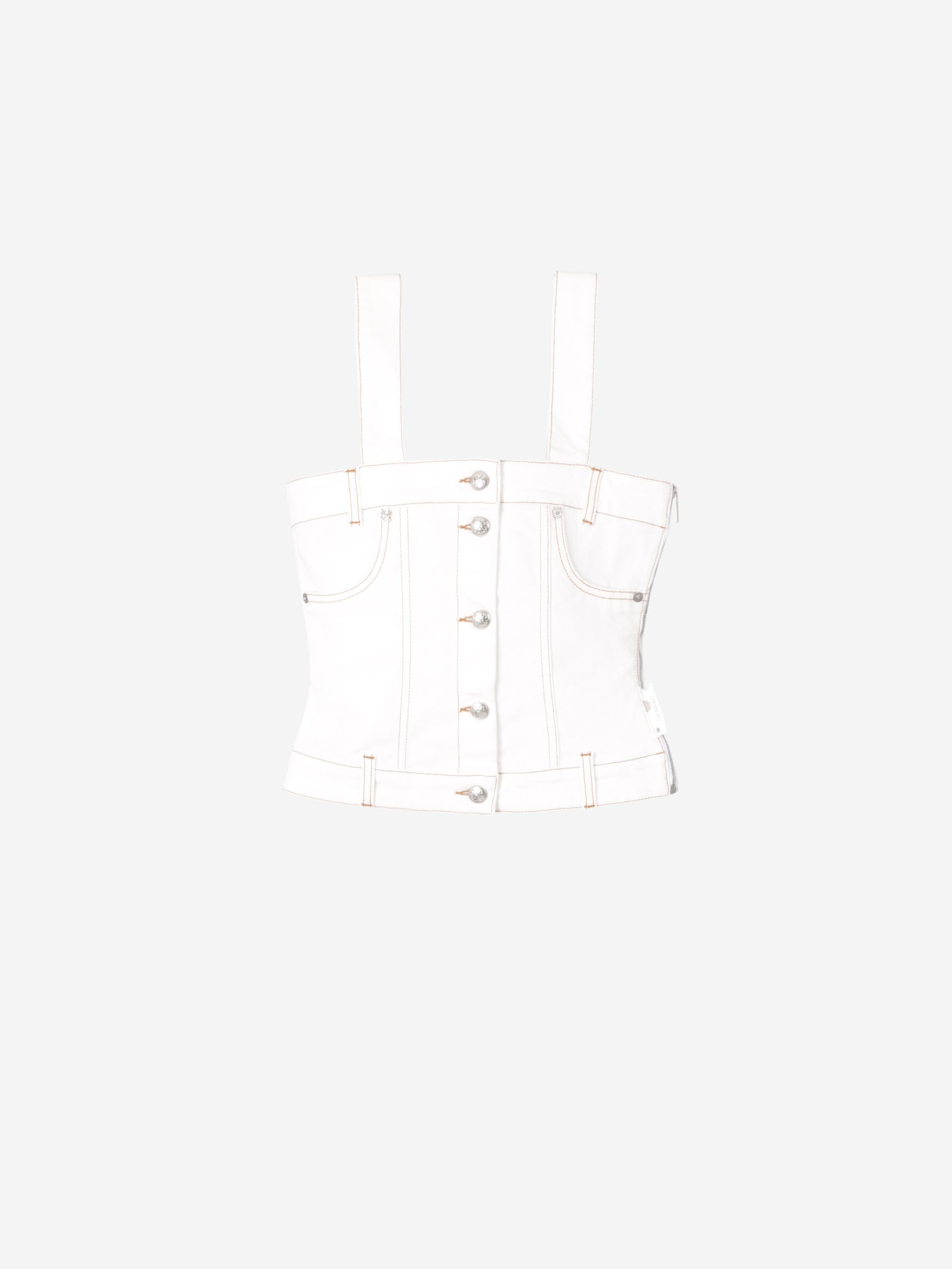 Оригінальна Denim Top Pants Off-white – боковий вид