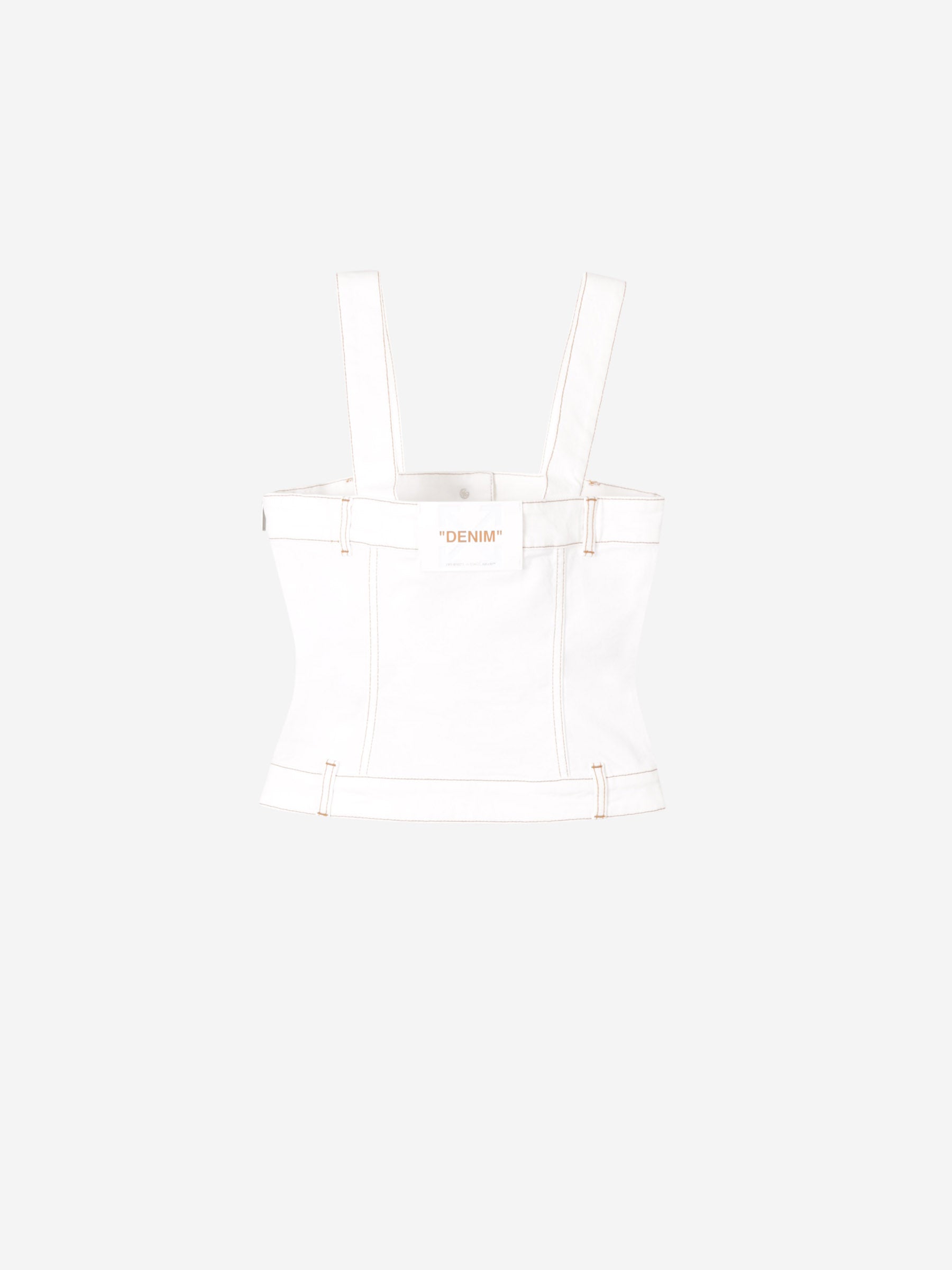Оригінальна Denim Top Pants Off-white – вид ззаду