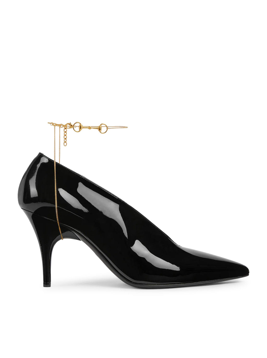 97 Patent Leather Sabot With Heel Gucci оригінал – Купити в Україні – боковий вид