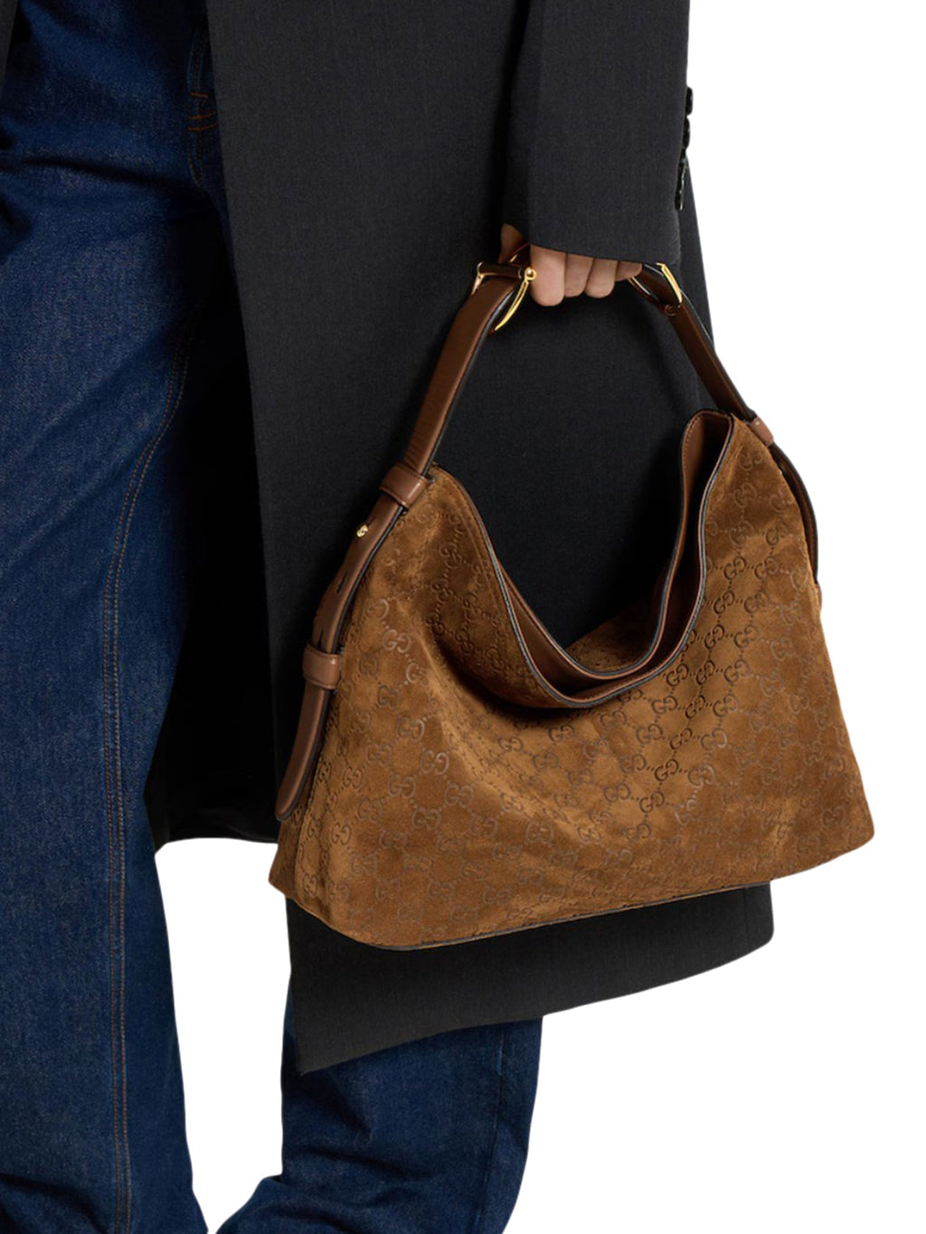 Оригінальна Medium Leather Tote Bag Gucci – вид ззаду