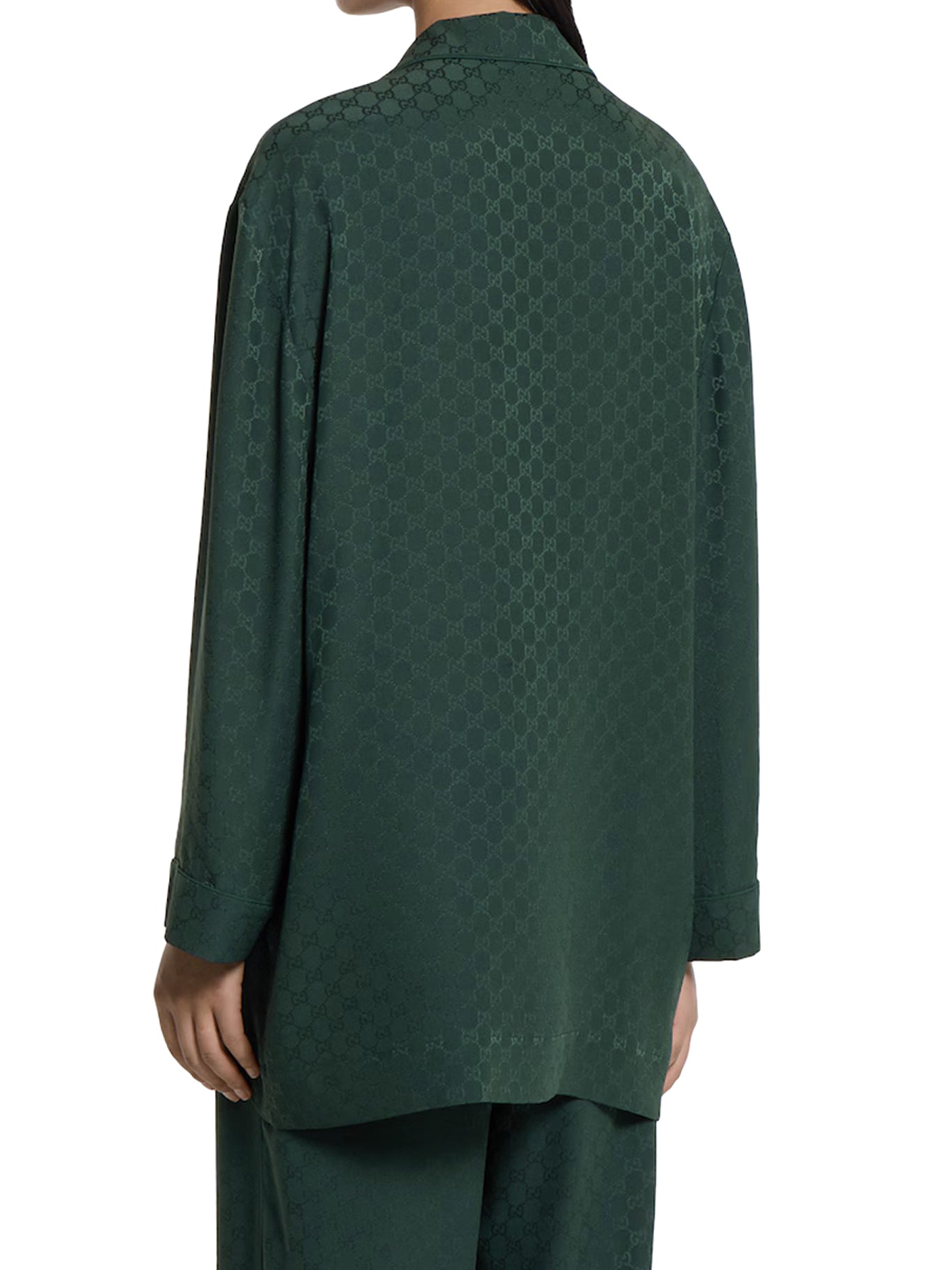 Gg Jacquard Silk Shirt Gucci – Гарантія оригінальності – збільшений вид
