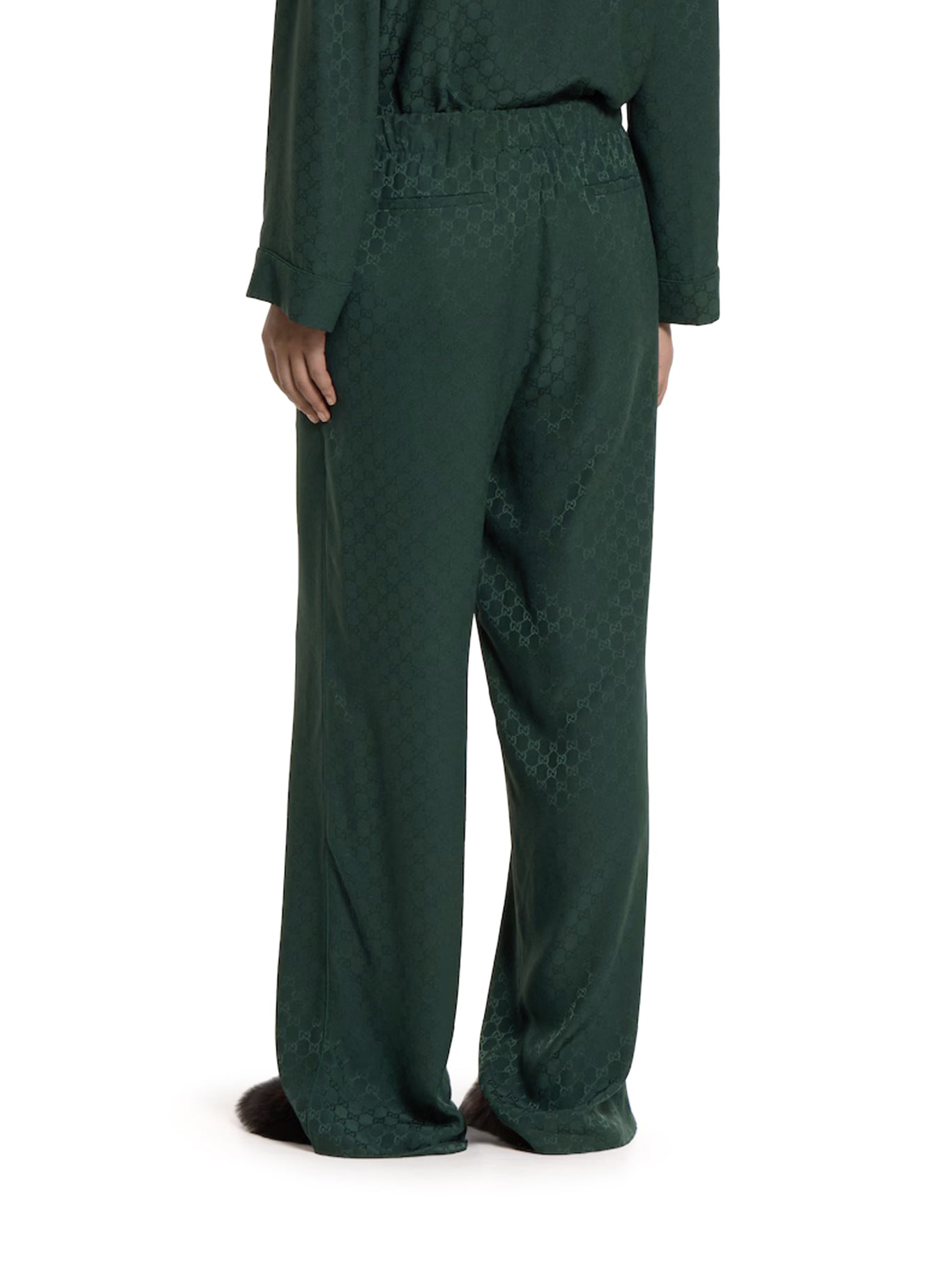 Gg Jacquard Silk Jogging Pants Gucci – Гарантія оригінальності – збільшений вид