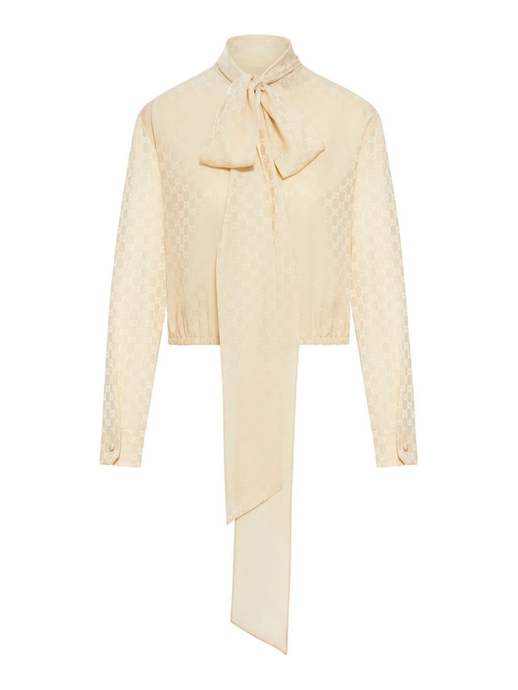 Gg Jacquard Silk Top Gucci – Гарантія оригінальності – боковий вид