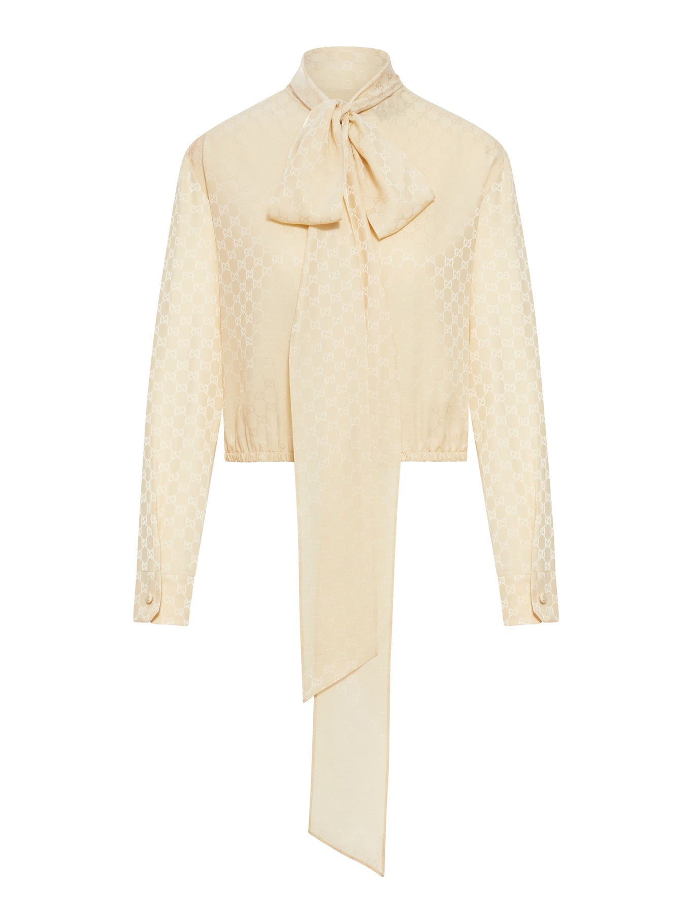 Gg Jacquard Silk Top Gucci – Гарантія оригінальності – боковий вид