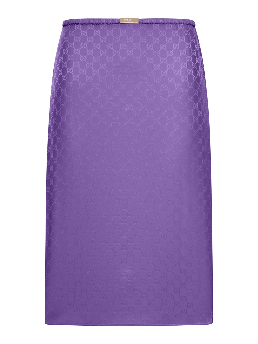 Gg Jacquard Silk Skirt Gucci – Гарантія оригінальності – боковий вид