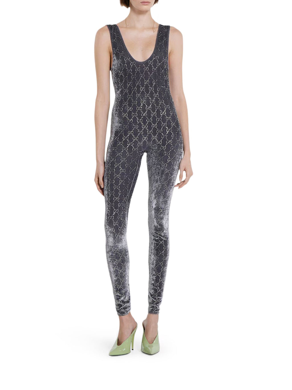 Jumpsuit With Gg Crystal Embroidery Gucci оригінал – Купити в Україні – вид ззаду