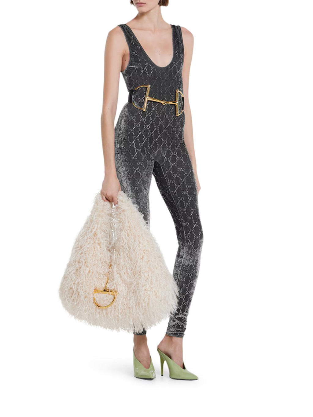 Jumpsuit With Gg Crystal Embroidery Gucci оригінал – Купити в Україні – збільшений вид