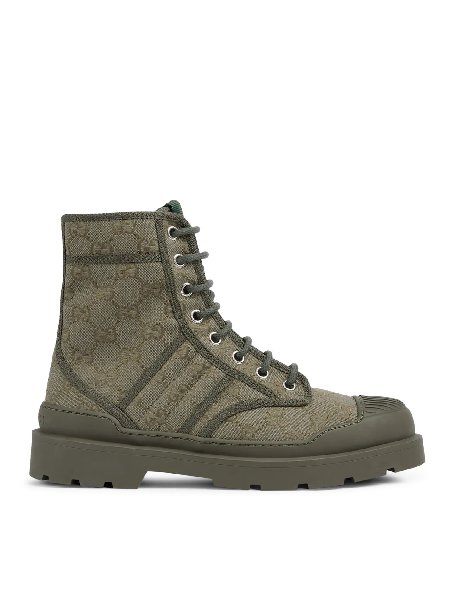 Men`s Boot With Web Detail Gucci оригінал – Купити в Україні – боковий вид
