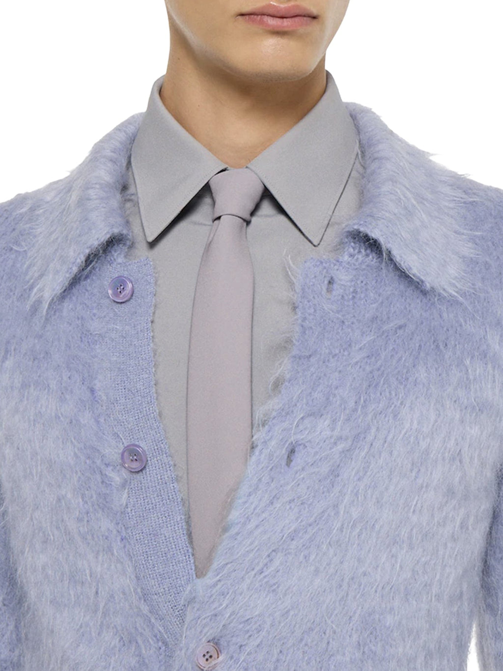 Silk Tie With Crepe Effect Gucci – Гарантія оригінальності – вид ззаду