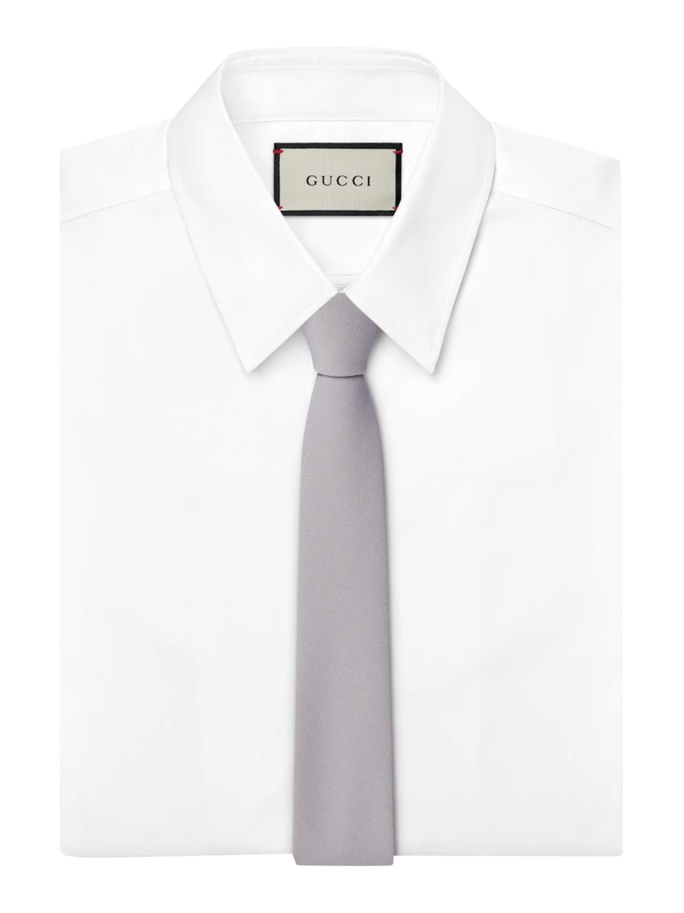 Silk Tie With Crepe Effect Gucci – Гарантія оригінальності – детальний вид