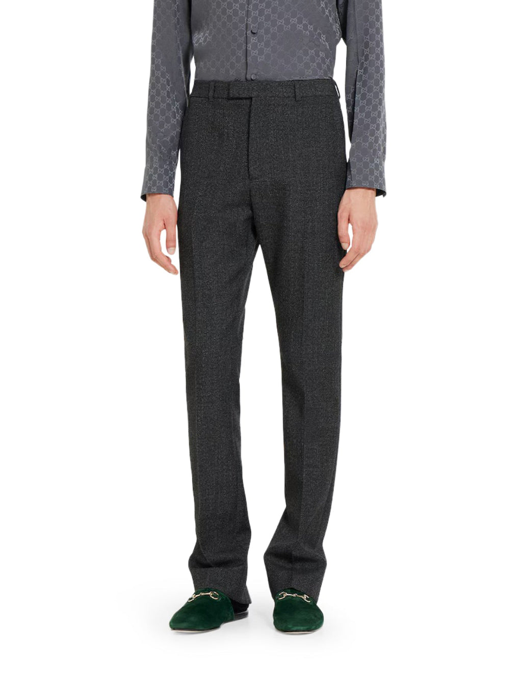 Оригінальна Trousers In Mouliné Wool Fabric Gucci – детальний вид