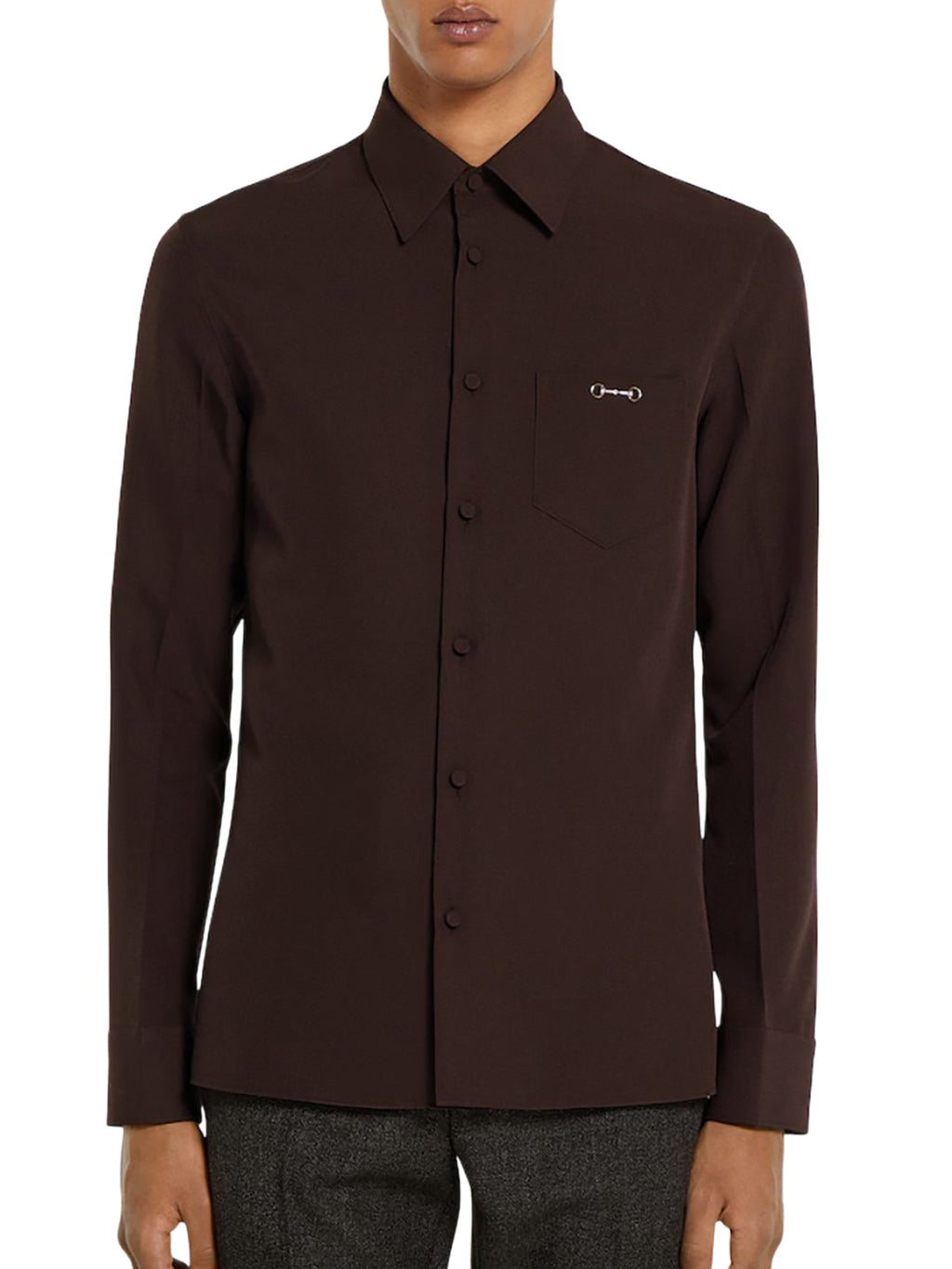 Оригінальна Twill Shirt With Hook Gucci – вид ззаду