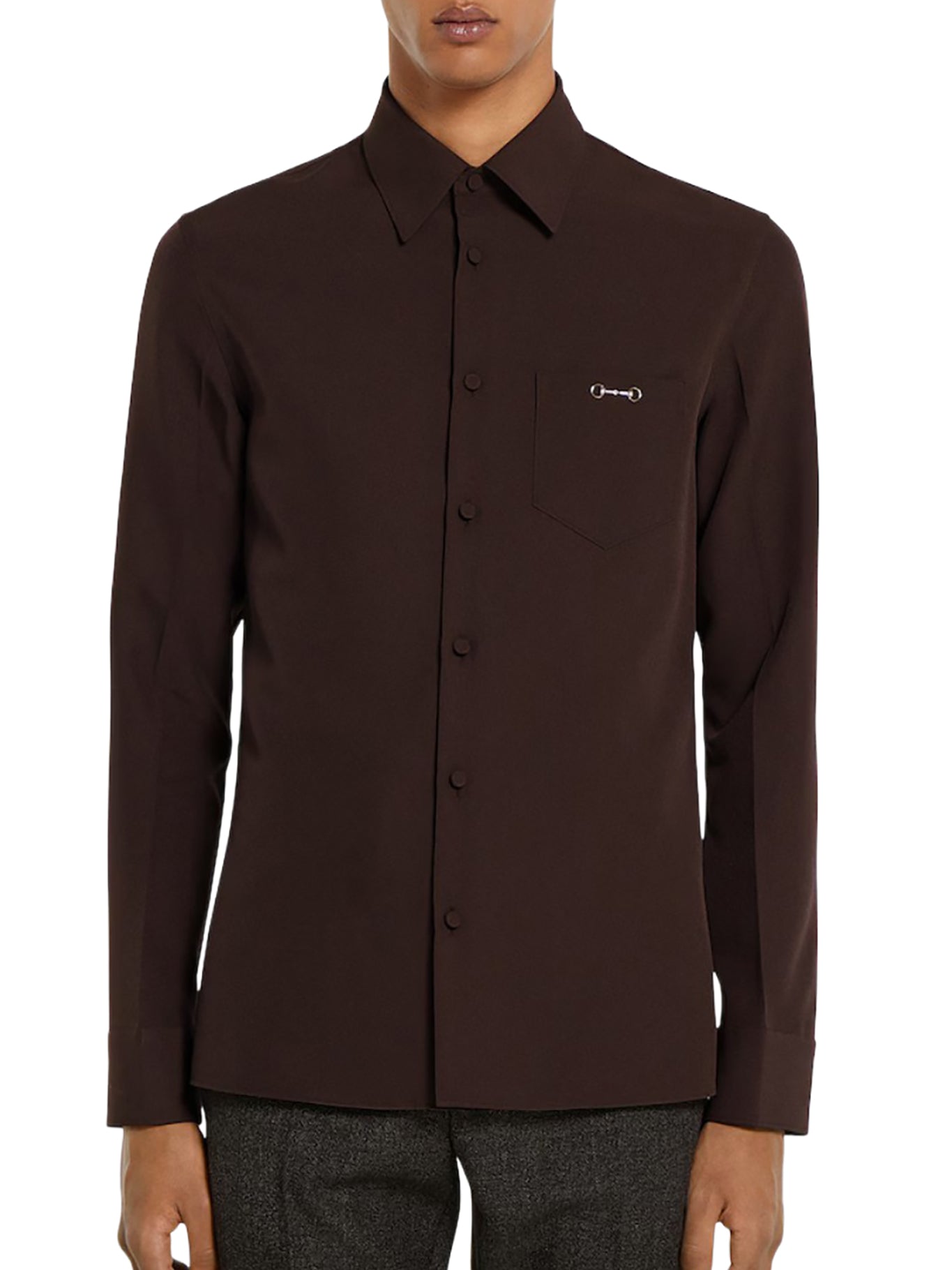 Оригінальна Twill Shirt With Hook Gucci – вид ззаду
