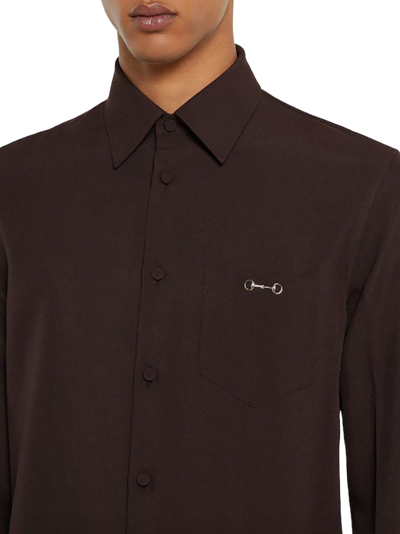 Оригінальна Twill Shirt With Hook Gucci – збільшений вид