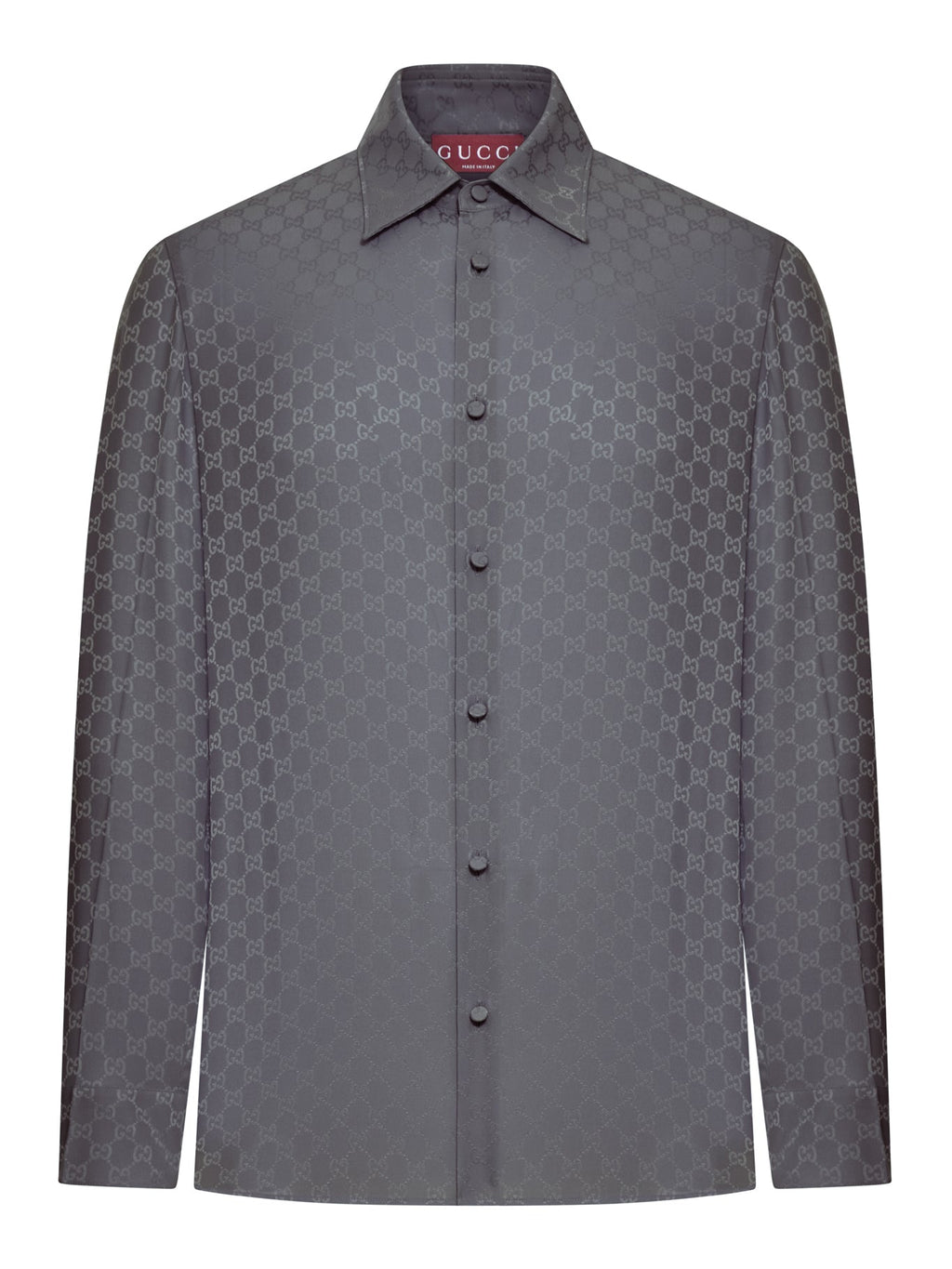 Gg Jacquard Silk Shirt Gucci – Гарантія оригінальності – боковий вид