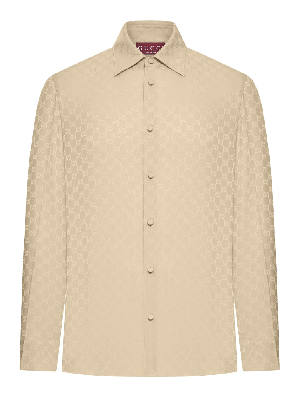 Gg Jacquard Silk Shirt Gucci – Гарантія оригінальності – боковий вид