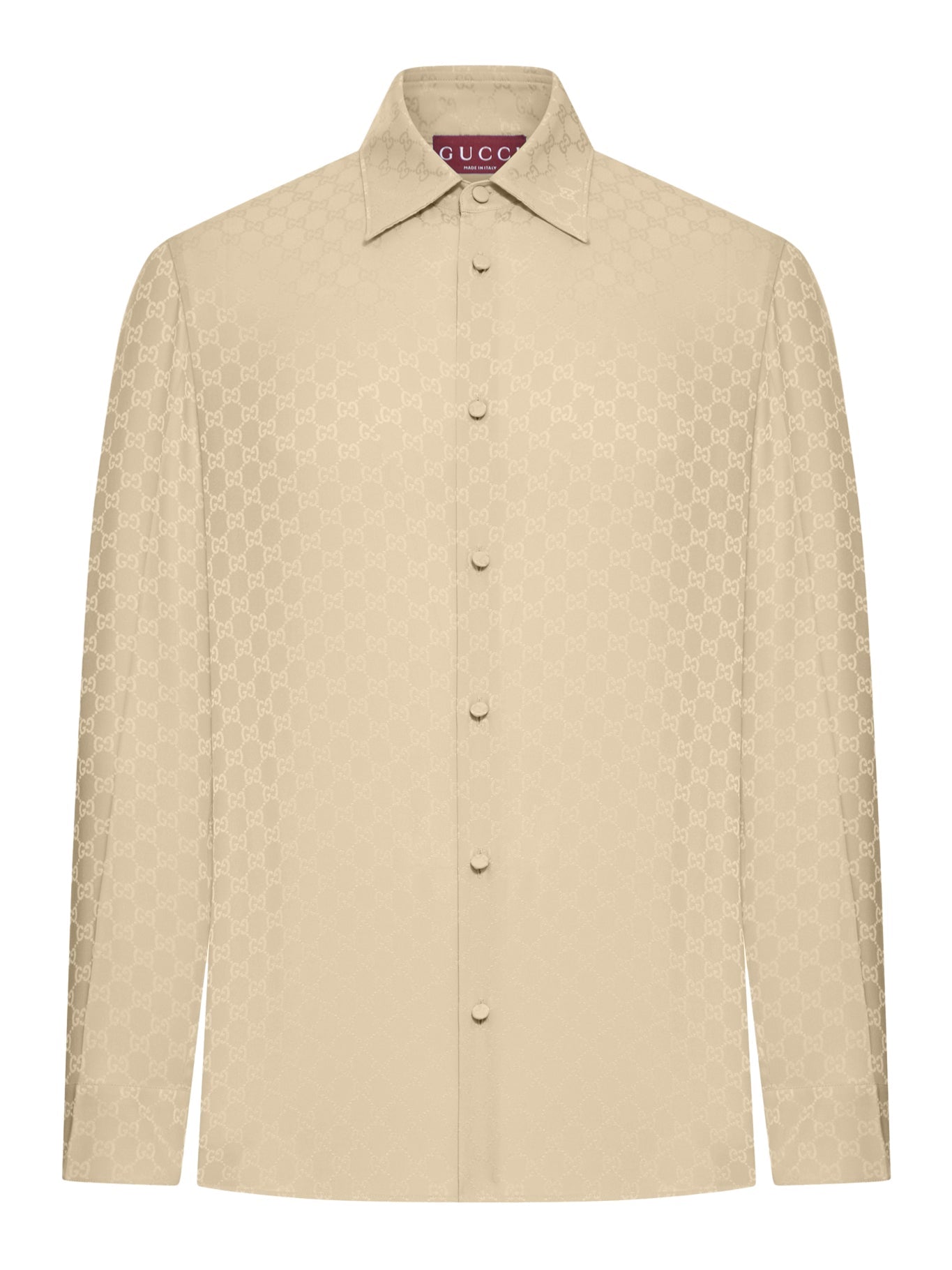 Gg Jacquard Silk Shirt Gucci – Гарантія оригінальності – боковий вид