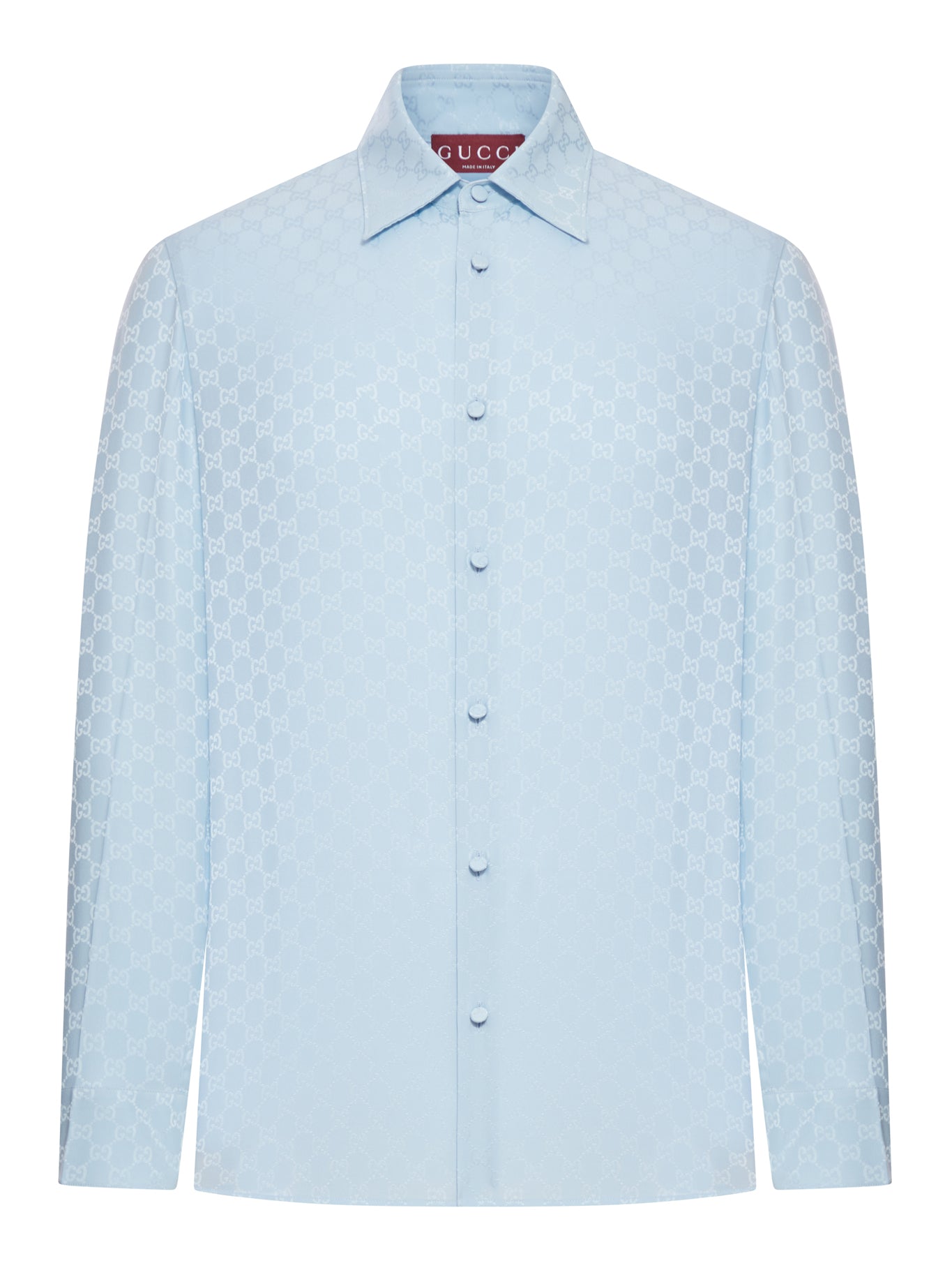 Gg Jacquard Silk Shirt Gucci – Гарантія оригінальності – боковий вид