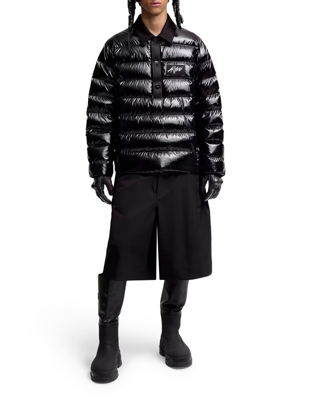 X A$ap Rocky Vardar Down Polo Shirt Jacket Moncler оригінал – Купити в Україні – вид ззаду