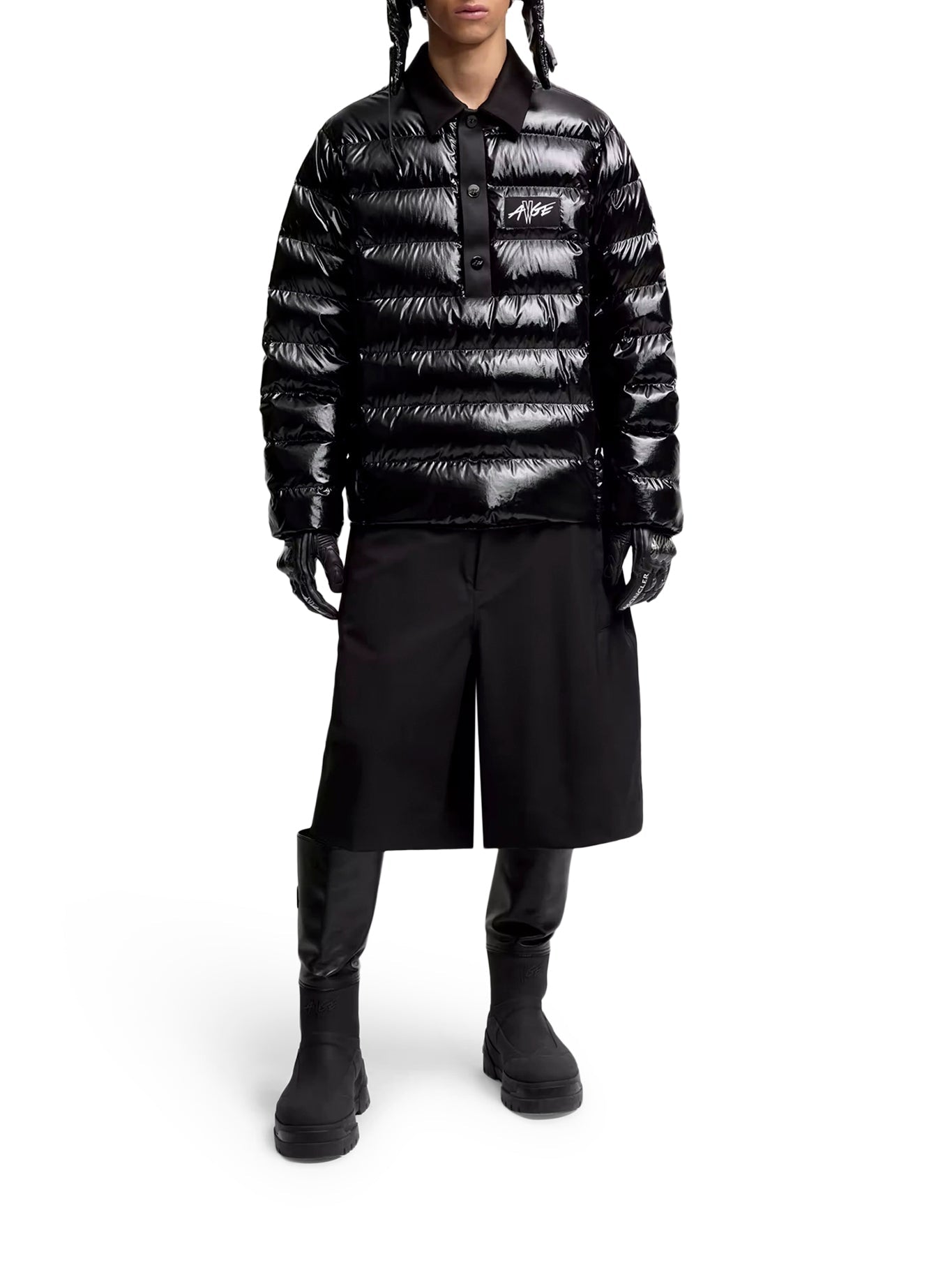 X A$ap Rocky Vardar Down Polo Shirt Jacket Moncler оригінал – Купити в Україні – вид ззаду