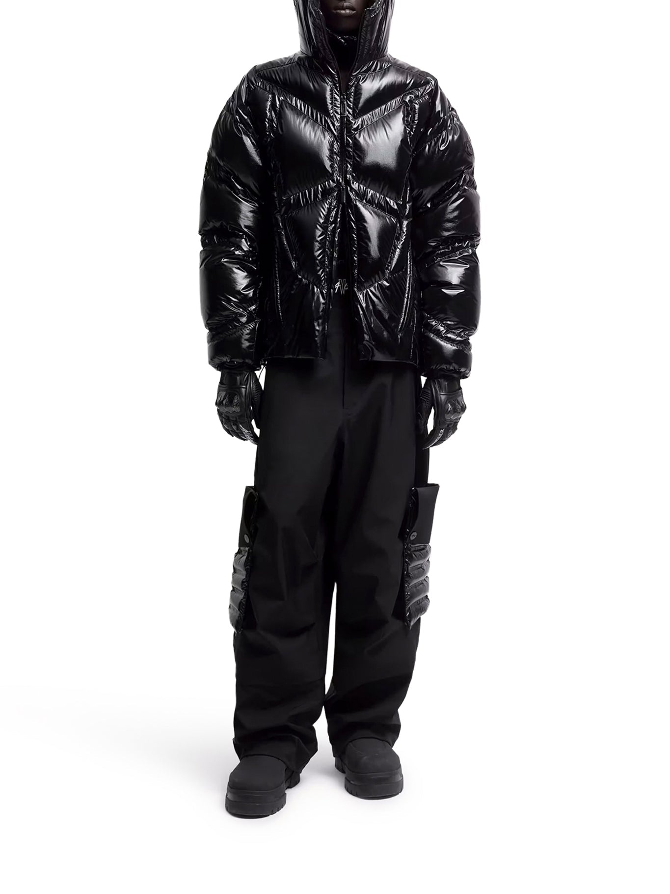 Оригінальна X A$ap Rocky Bahianinha Hooded Short Down Jacket Moncler – вид ззаду