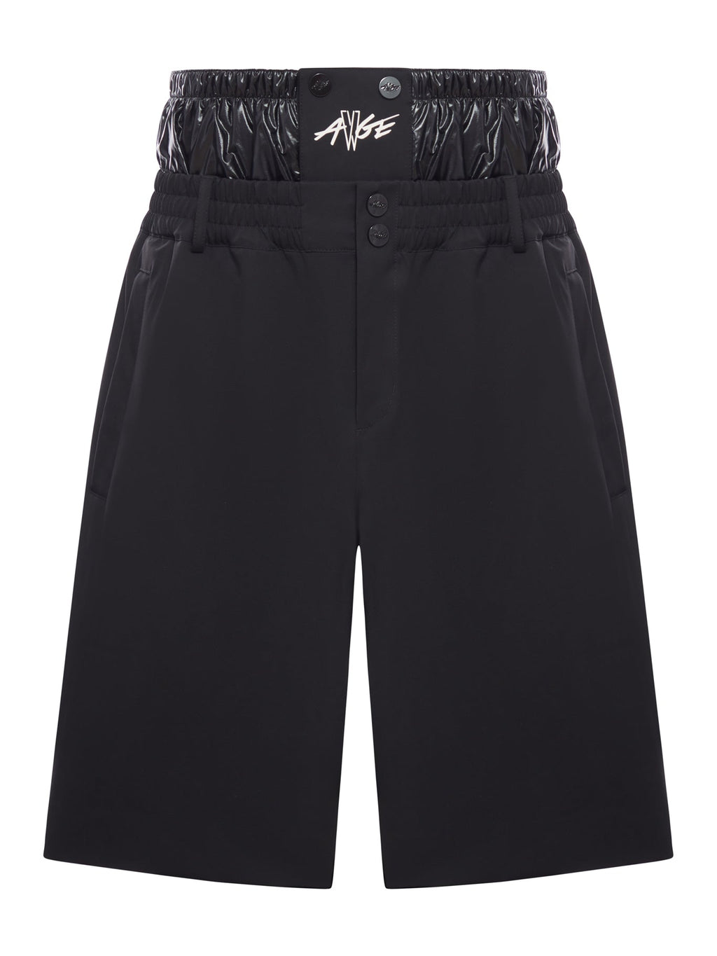 Оригінальна X A$ap Rocky Logo Print Shorts Moncler – боковий вид