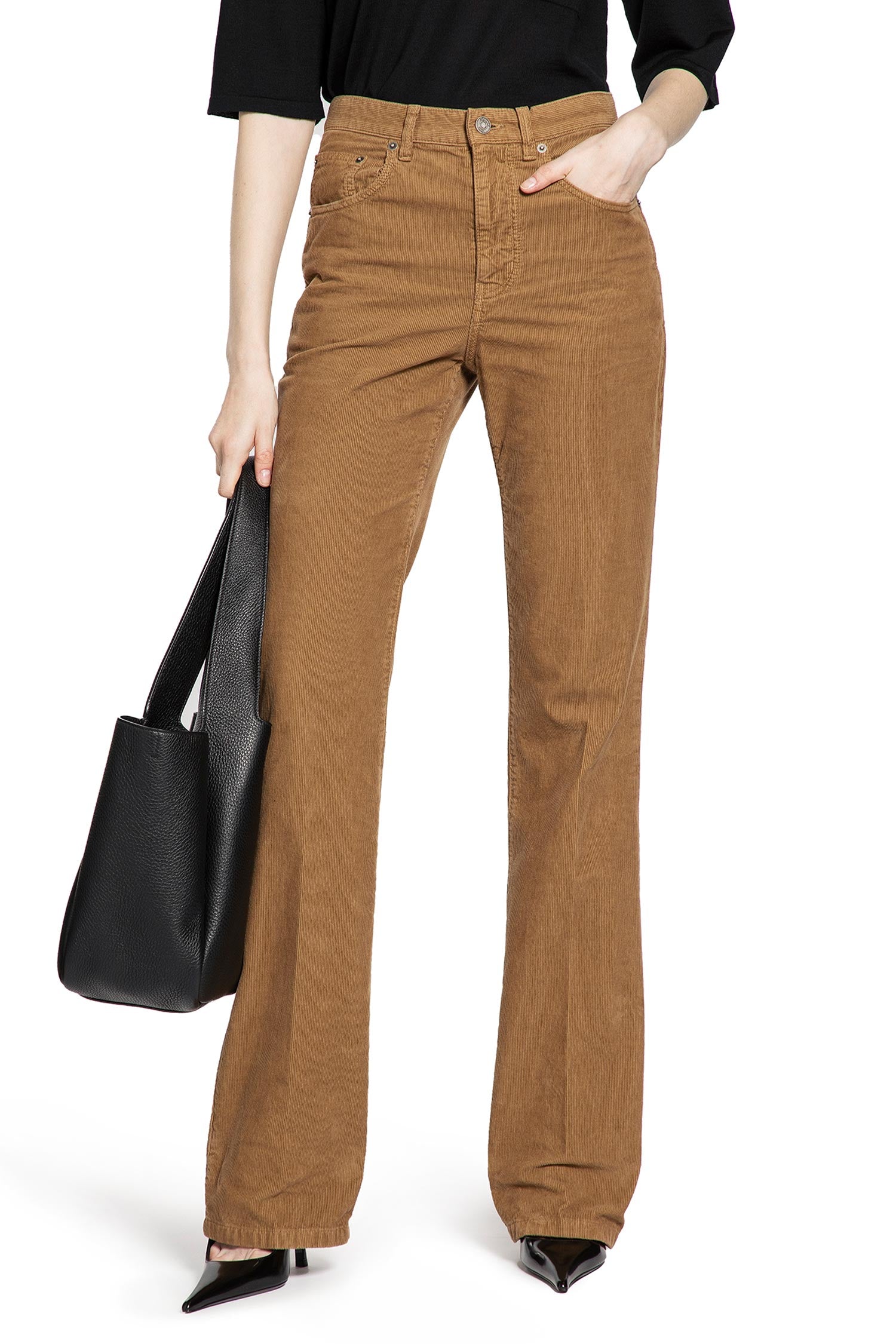 Оригінальна Clyde Pants In Corduroy Saint laurent – боковий вид