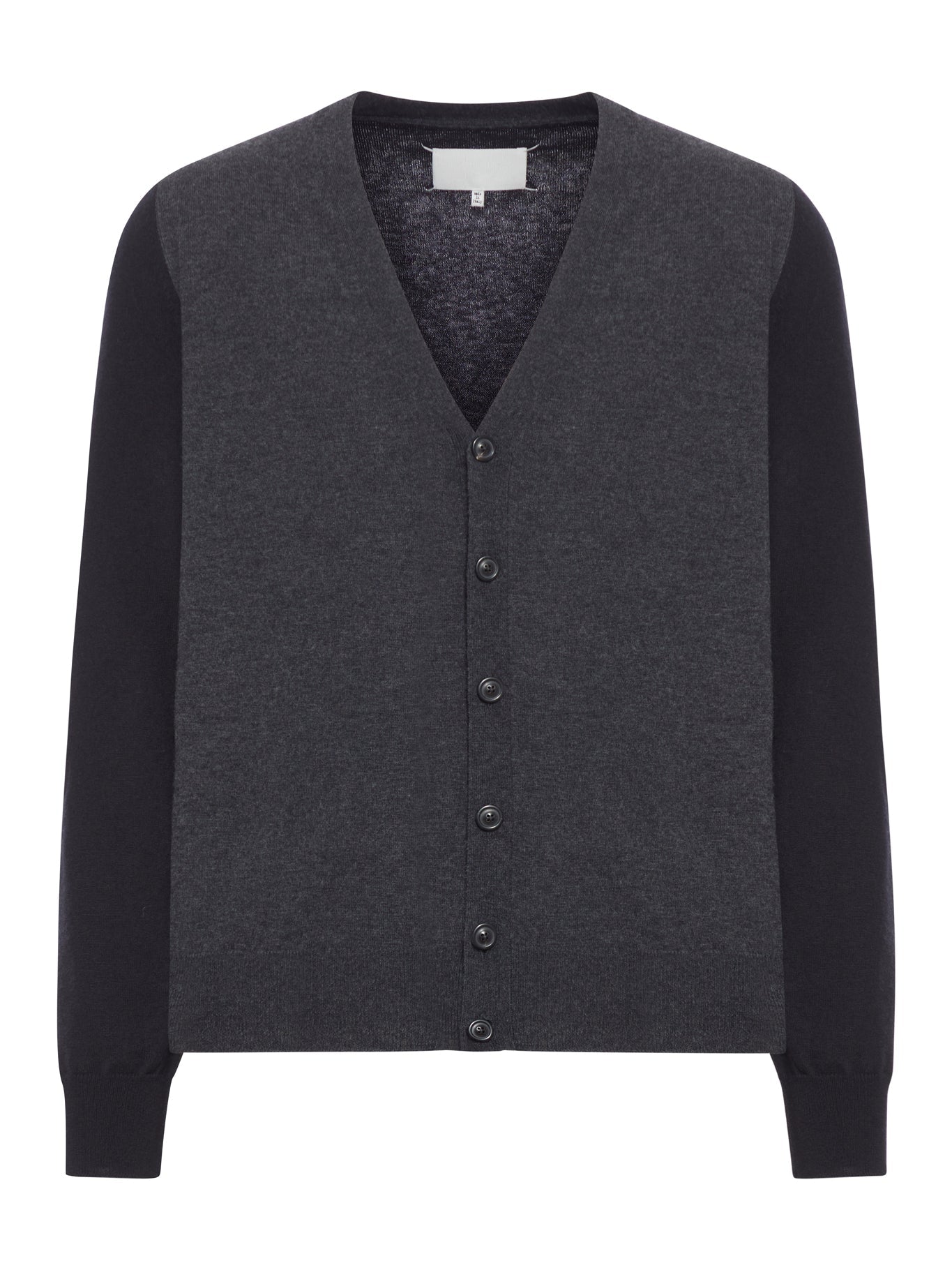 V-Neck Wool Cardigan Maison margiela оригінал – Купити в Україні – боковий вид - MAISON MARGIELA