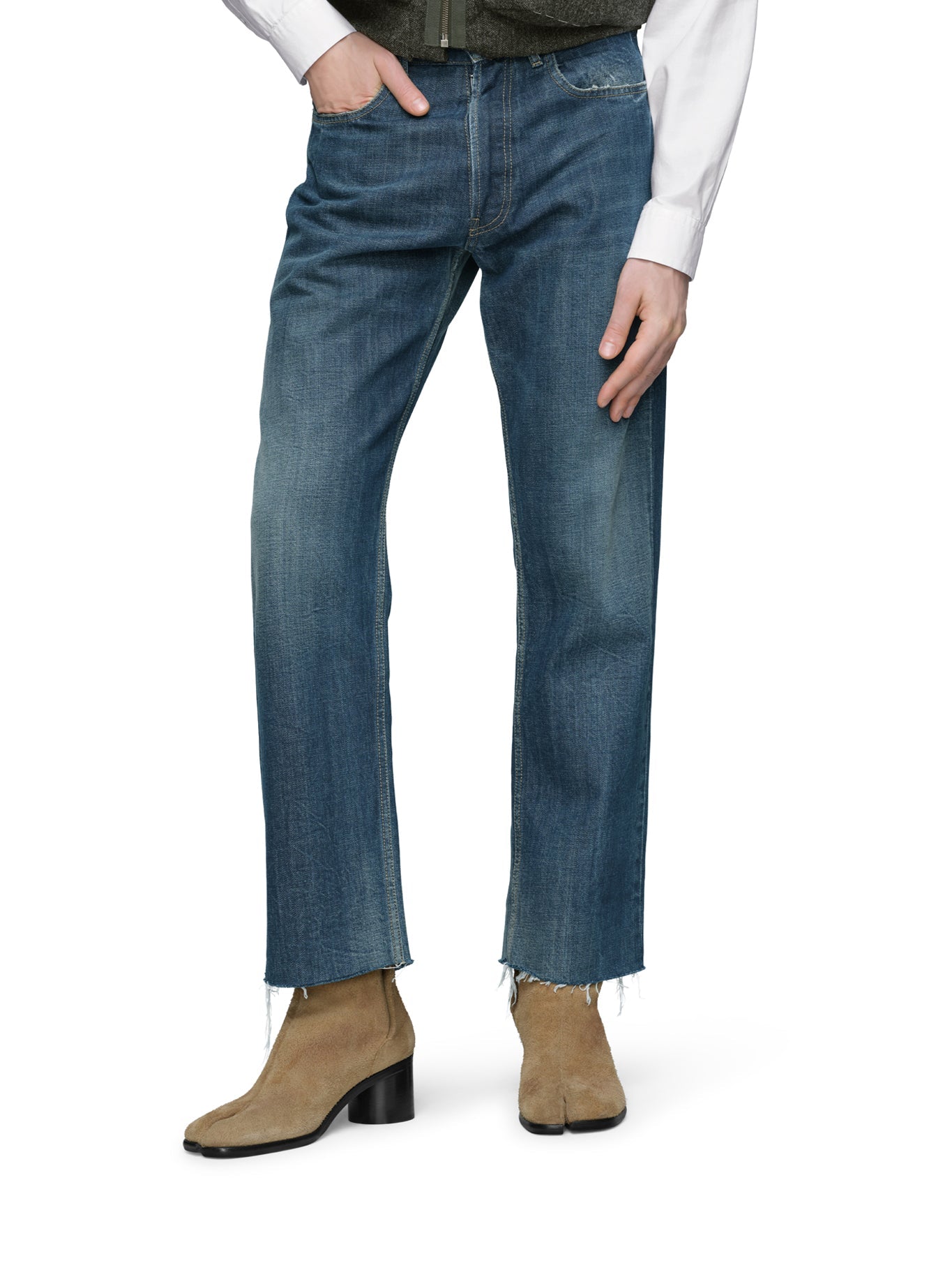 Straight Leg Denim Jeans Maison margiela – Гарантія оригінальності – вид ззаду
