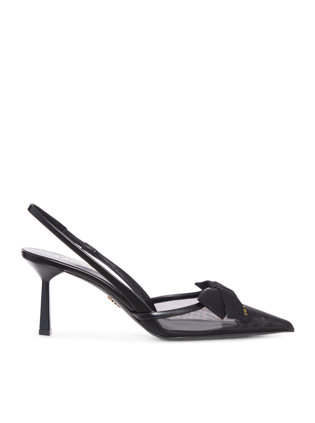 Оригінальна Mesh Bow Slingback Pumps Prada – боковий вид