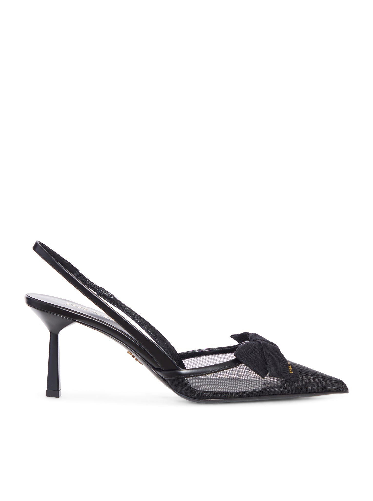 Оригінальна Mesh Bow Slingback Pumps Prada – боковий вид