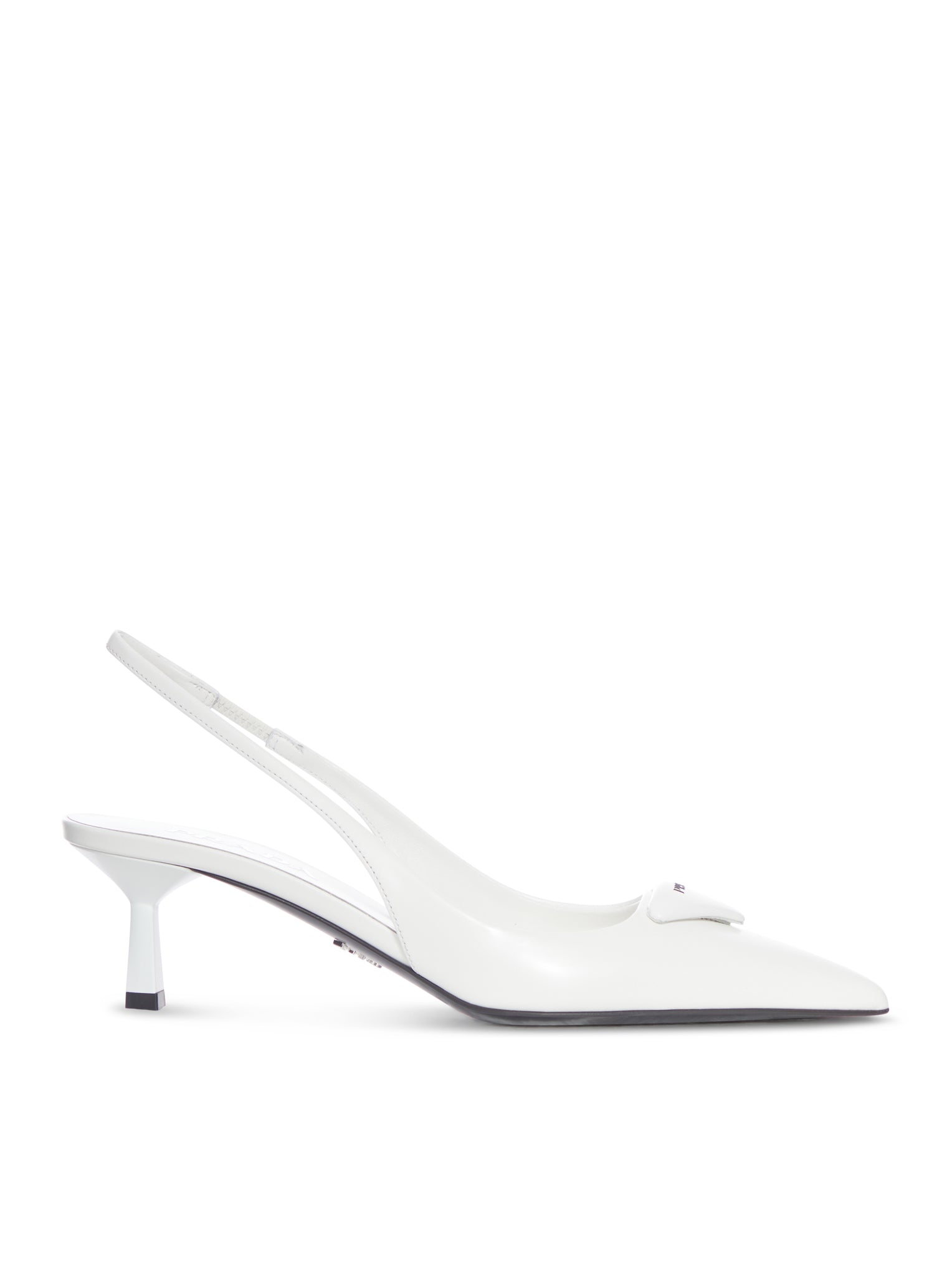 Brushed Leather Slingback Décolleté Prada оригінал – Купити в Україні – боковий вид