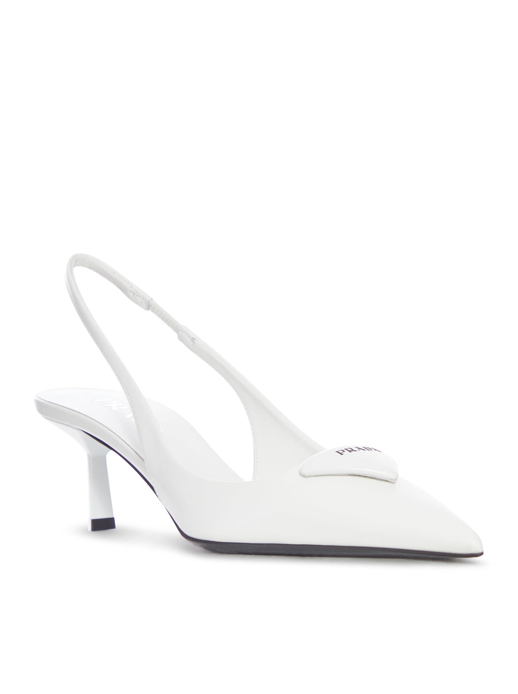 Brushed Leather Slingback Décolleté Prada оригінал – Купити в Україні – вид ззаду