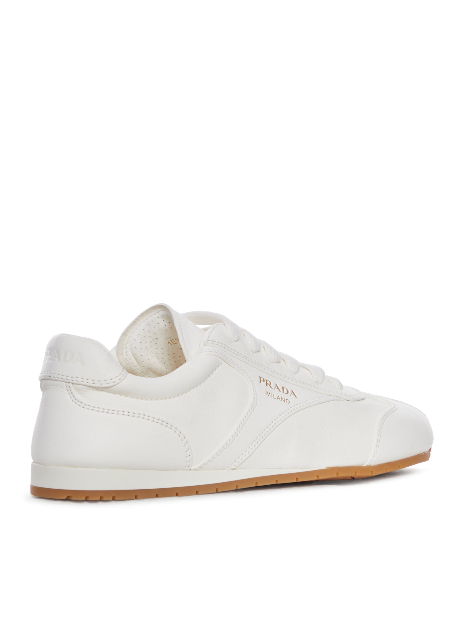 White Nappa Leather Sneakers Prada оригінал – Купити в Україні – детальний вид