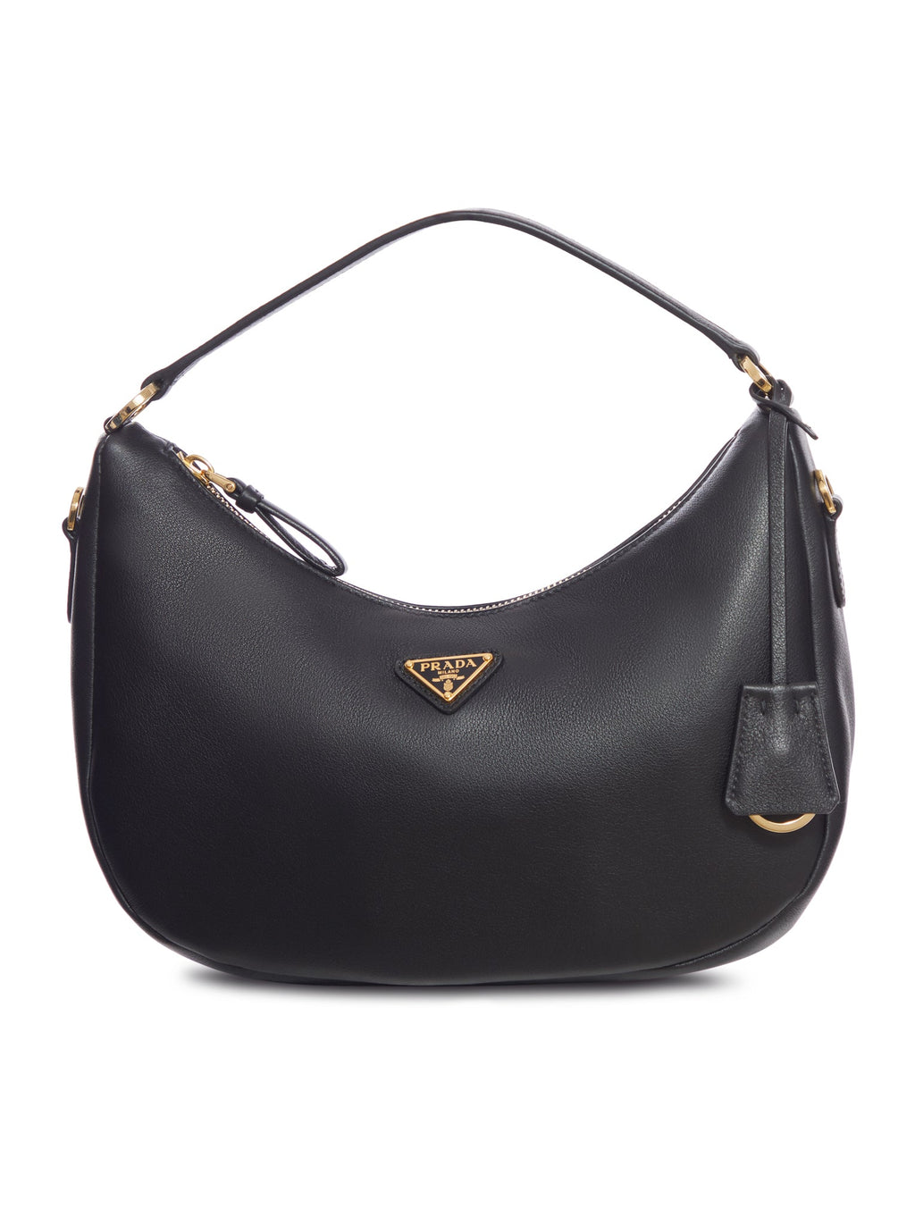 Оригінальна Soft Grain Leather Sac Bag Prada – боковий вид