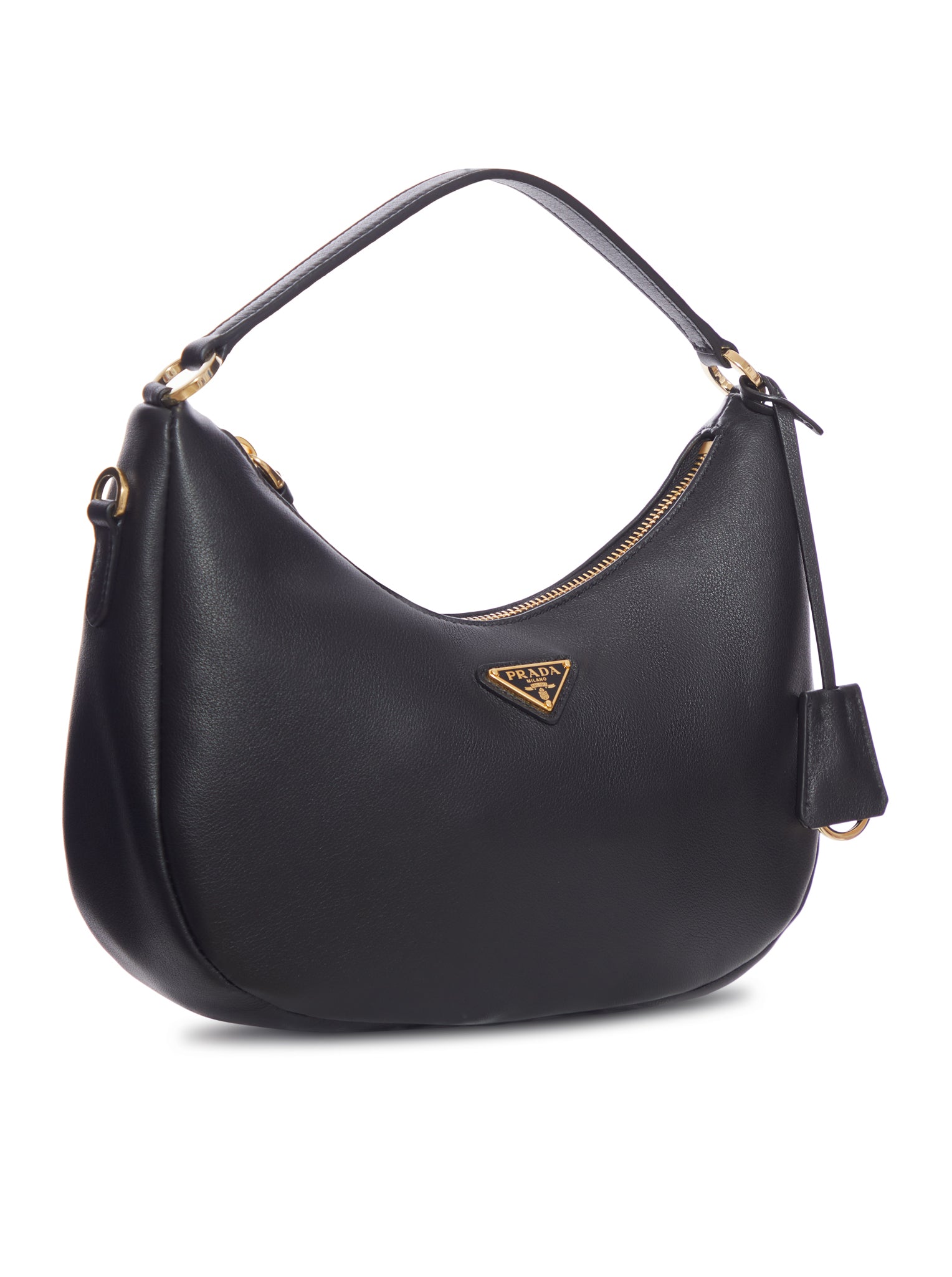 Оригінальна Soft Grain Leather Sac Bag Prada – вид ззаду