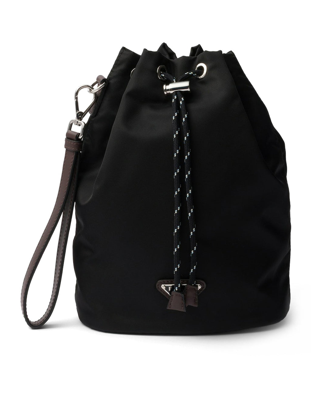 Speedrock Pouch In Re-Nylon And Leather Prada оригінал – Купити в Україні – боковий вид