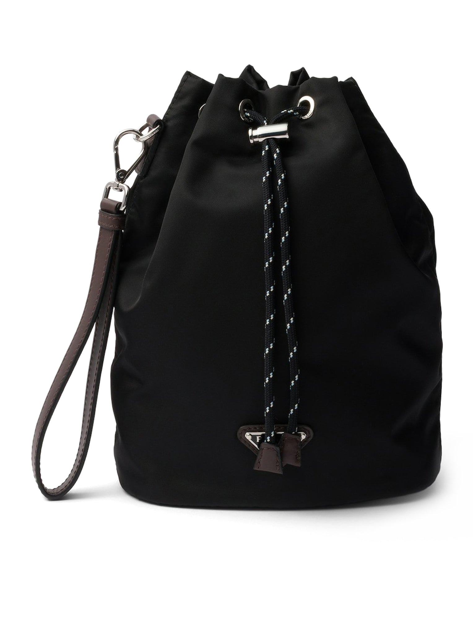 Speedrock Pouch In Re-Nylon And Leather Prada оригінал – Купити в Україні – боковий вид