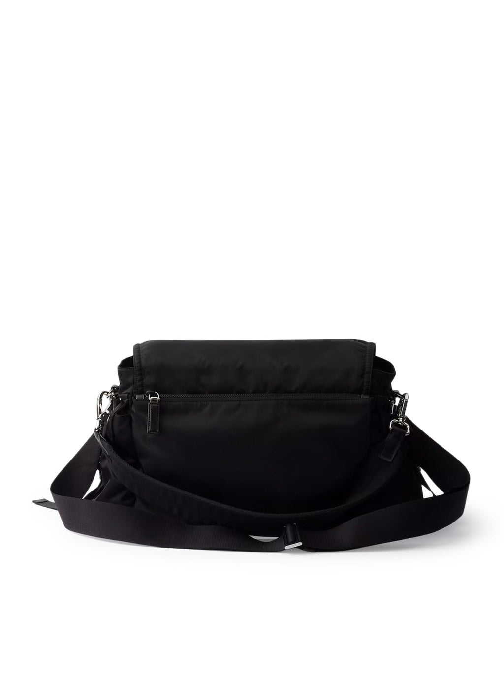 Explore Bag In Re-Nylon And Leather Prada – Гарантія оригінальності – вид ззаду