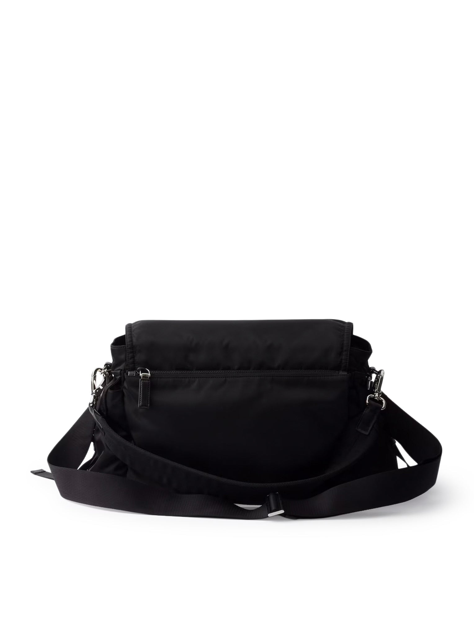 Explore Bag In Re-Nylon And Leather Prada – Гарантія оригінальності – вид ззаду