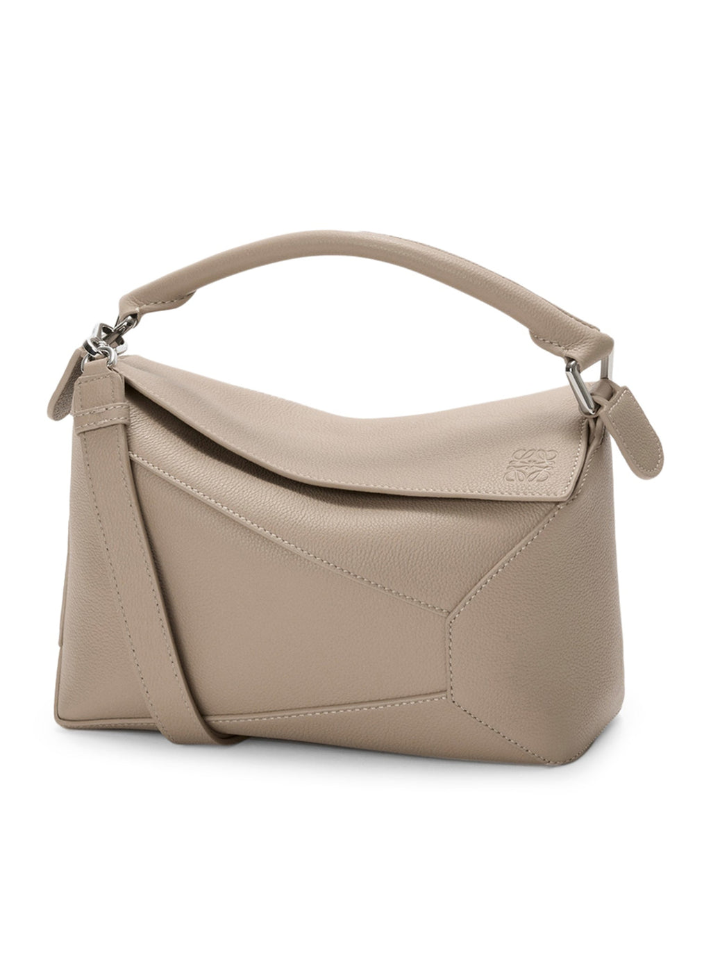 Small Puzzle Edge Bag In Grained Calfskin Loewe – Гарантія оригінальності – боковий вид