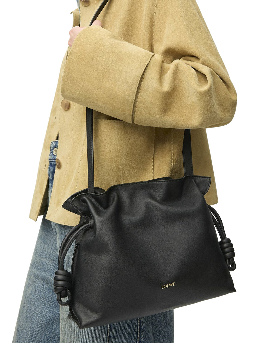 Оригінальна Medium Flamenco Clutch Bag In Calfskin Nappa Loewe – детальний вид