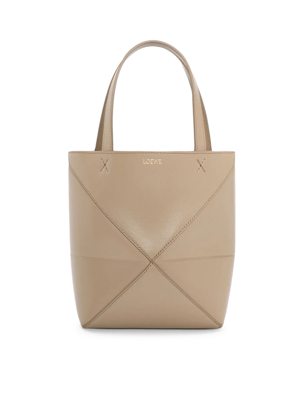 Puzzle Fold Tote Bag In Polished Calfskin Loewe оригінал – Купити в Україні – боковий вид