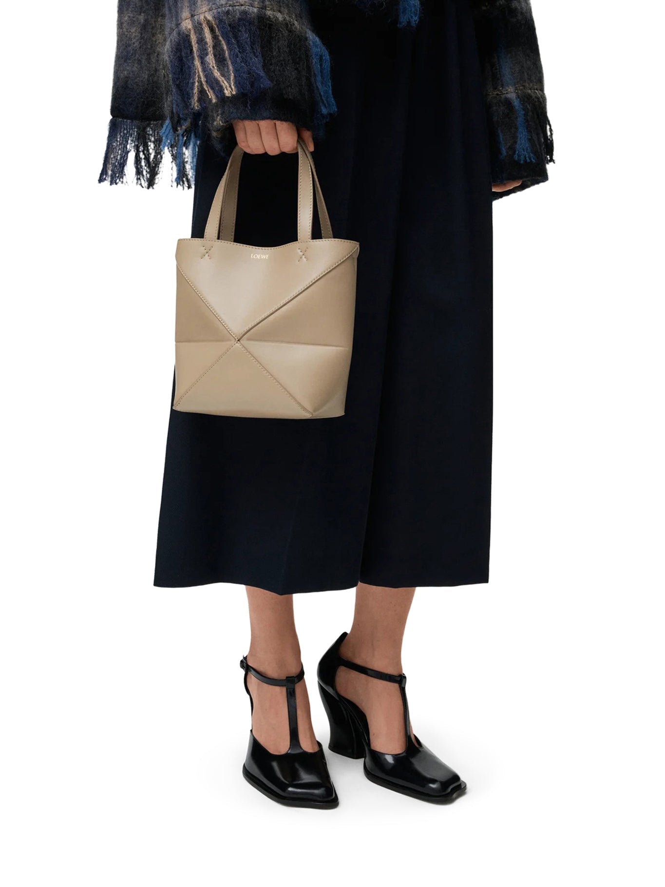 Puzzle Fold Tote Bag In Polished Calfskin Loewe оригінал – Купити в Україні – збільшений вид