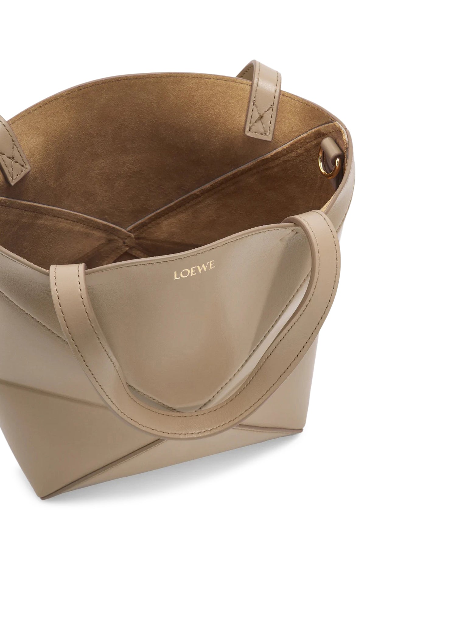 Puzzle Fold Tote Bag In Polished Calfskin Loewe оригінал – Купити в Україні – вид ззаду