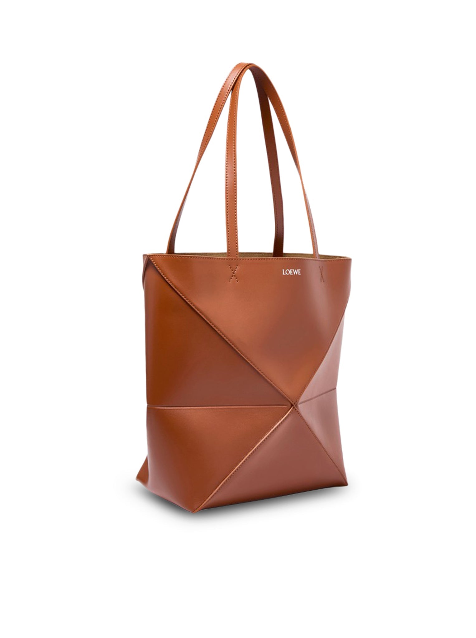 Puzzle Fold Tote Bag In Polished Calfskin Loewe оригінал – Купити в Україні – вид ззаду