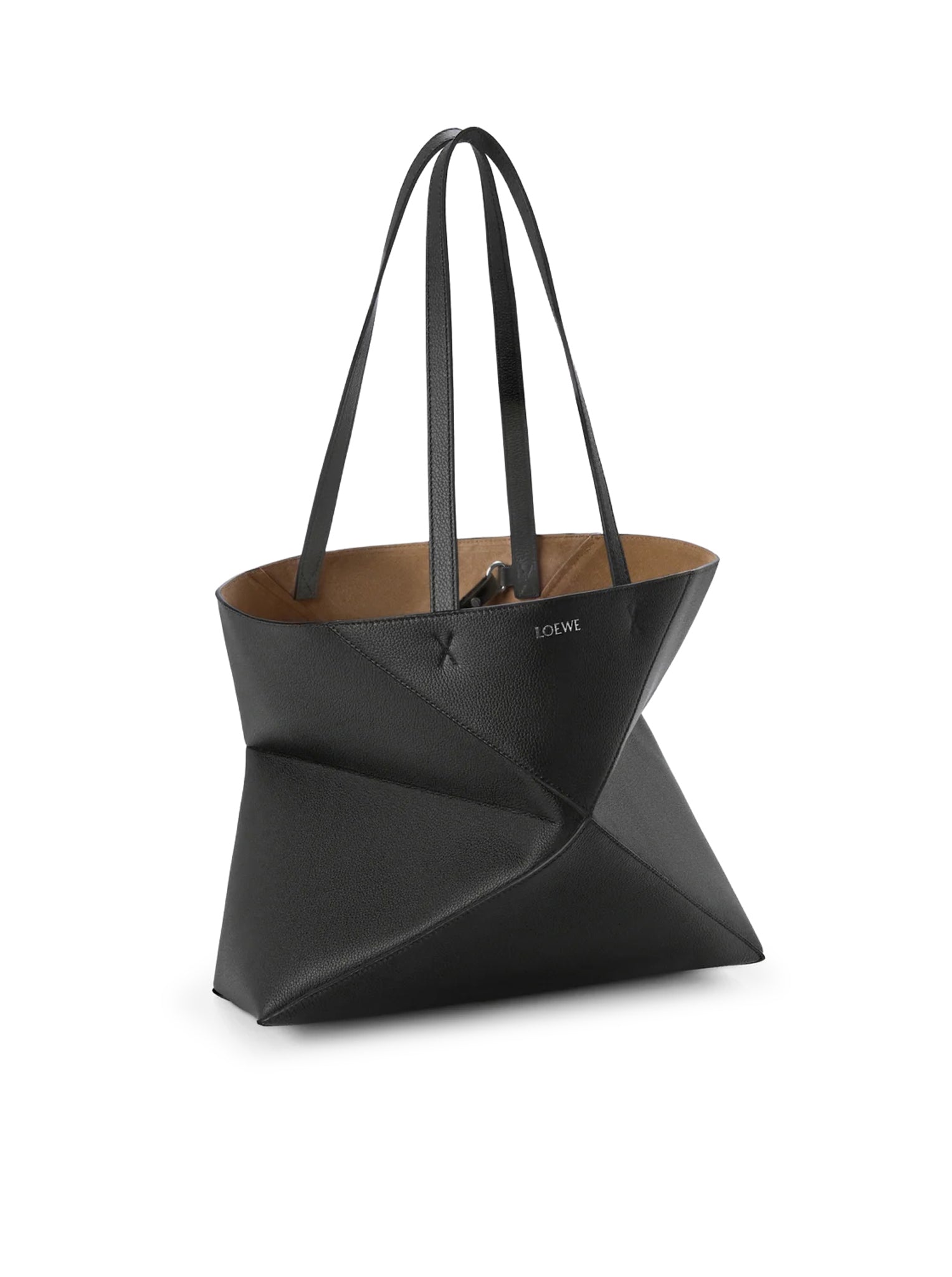 Medium Puzzle Fold Horizontal Tote Bag In Grained Calfskin Loewe – Гарантія оригінальності – збільшений вид