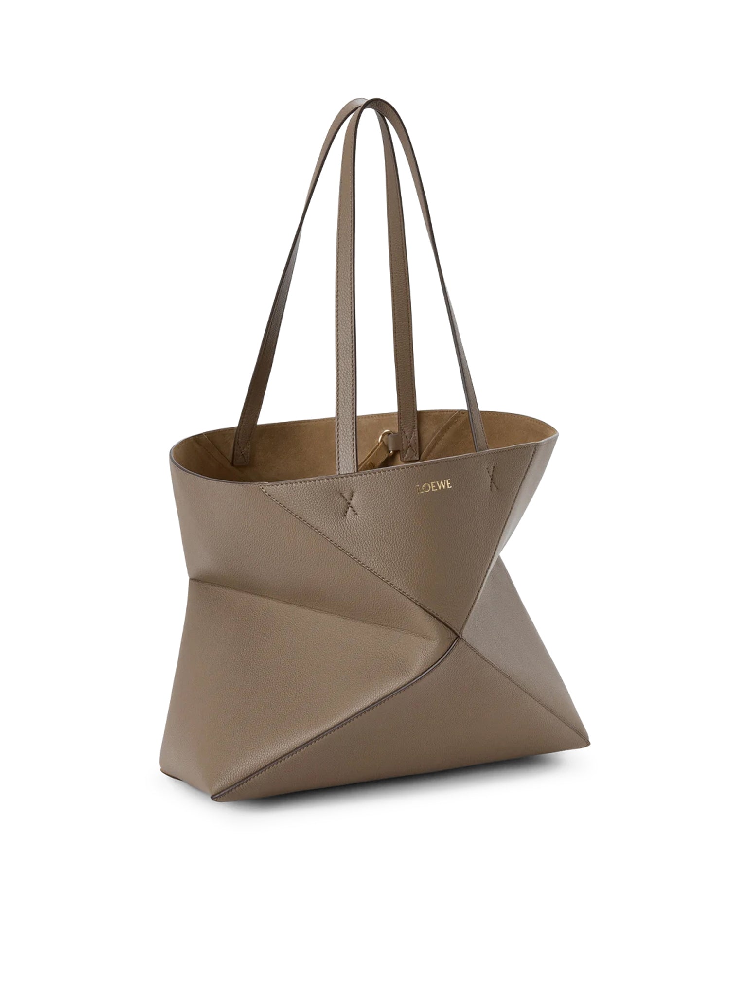 Medium Puzzle Fold Horizontal Tote Bag In Grained Calfskin Loewe – Гарантія оригінальності – збільшений вид